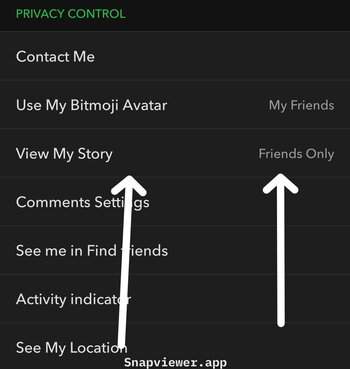 Snapchat privacy controls location