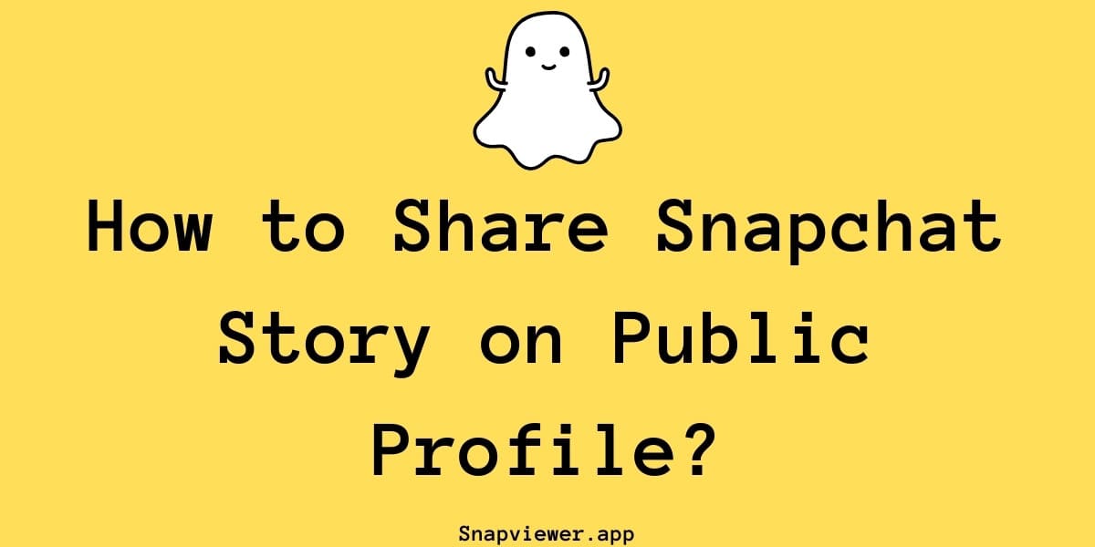 How to Share Snapchat Story on Public Profile